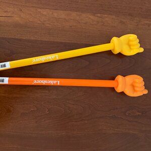 LIMITED EDITION LAKESHORE LEARNING SET OF 2 HAND POINTERS